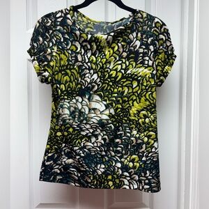 Abstract Print Short Sleeve Top – Fits Like Small/Medium